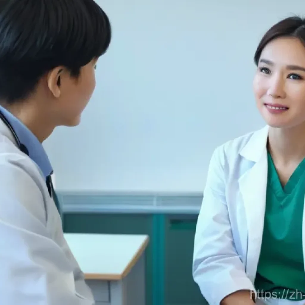 간호사와 다문화 환자 간의 소통 - **"Bridging Words, Building Trust"**
A bright, clean hospital consultation room. A kind, profess...