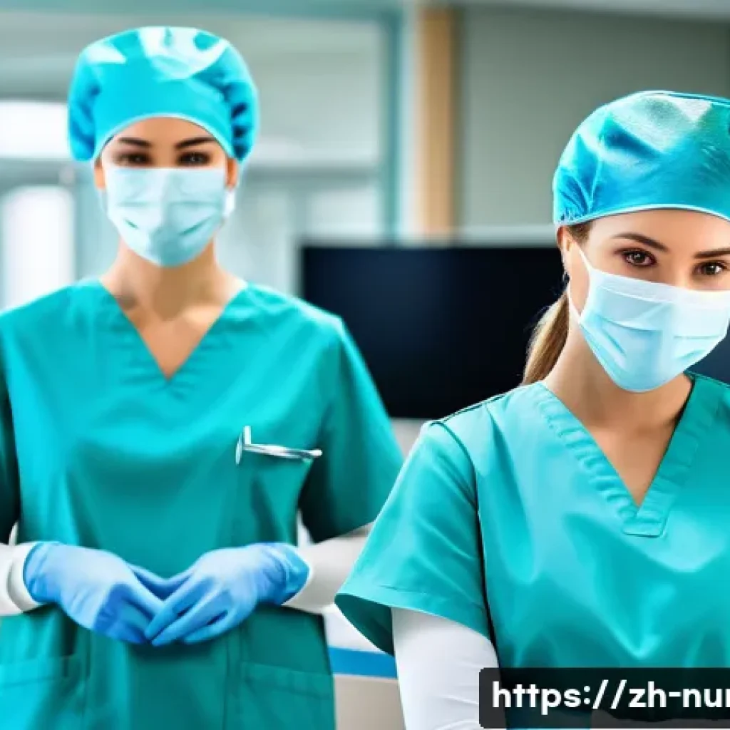 간호사 업무 환경과 근무 조건 - A modern hospital nursing team in a bright, clean ICU room, nurses wearing professional uniforms and...