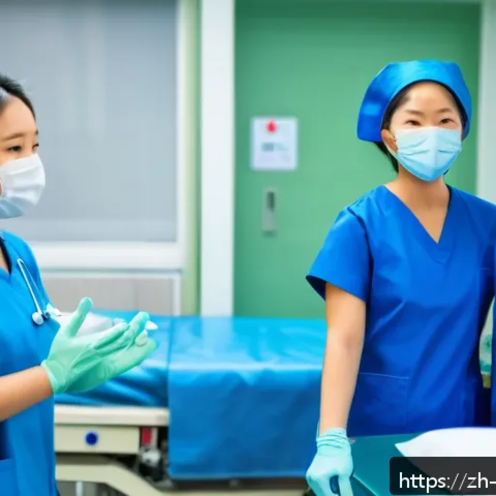 간호사의 직무 교육 프로그램 - A modern hospital simulation training room where a diverse group of professional nurses in clean, mo...